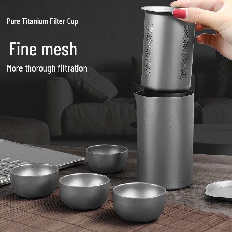 Anmu Pure Titanium Portable Travel Tea Set