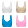 Reggiseno Sportivo da Donna a Colore Puro, Taglie Forti, Ultra Sottile, Coppe Grandi, Top per il Comfort