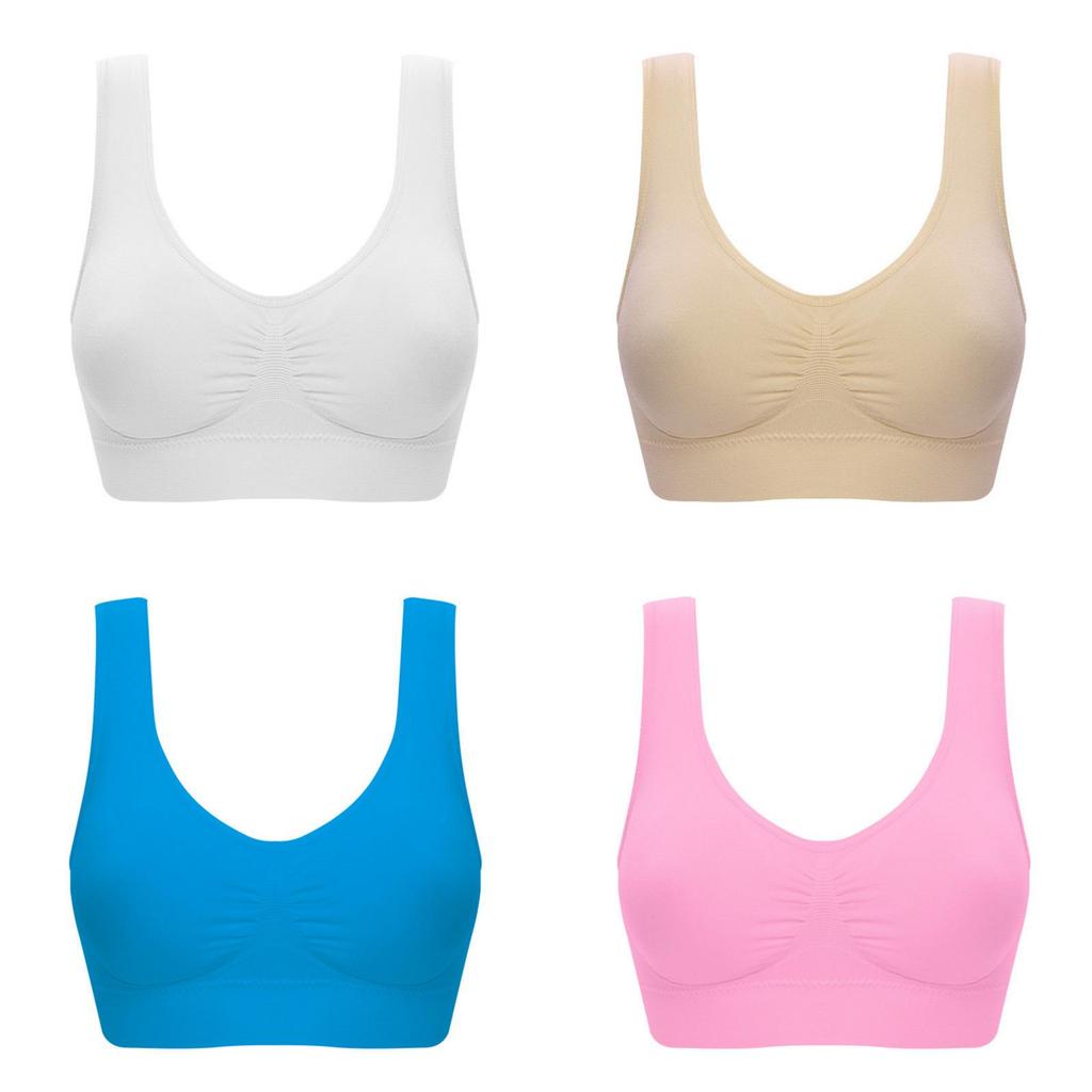 Reggiseno Sportivo da Donna a Colore Puro, Taglie Forti, Ultra Sottile, Coppe Grandi, Top per il Comfort