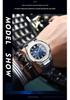 Men's Fashionable Waterproof Luminous Calendar Watch with Genuine Leather Strap