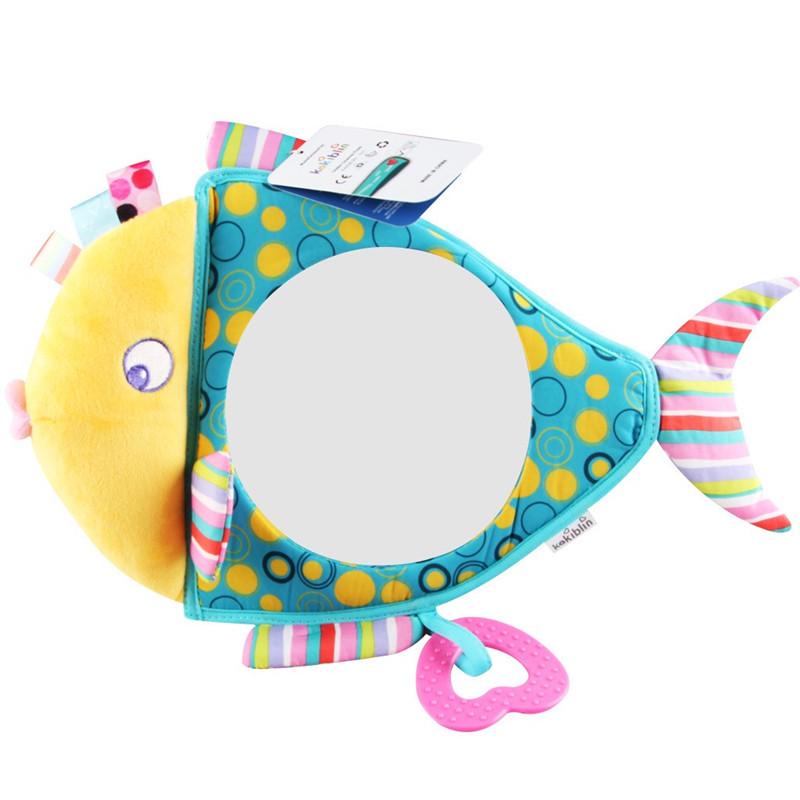 Baby Funhouse Mirror Car Pendant - Child's Rearview Toy