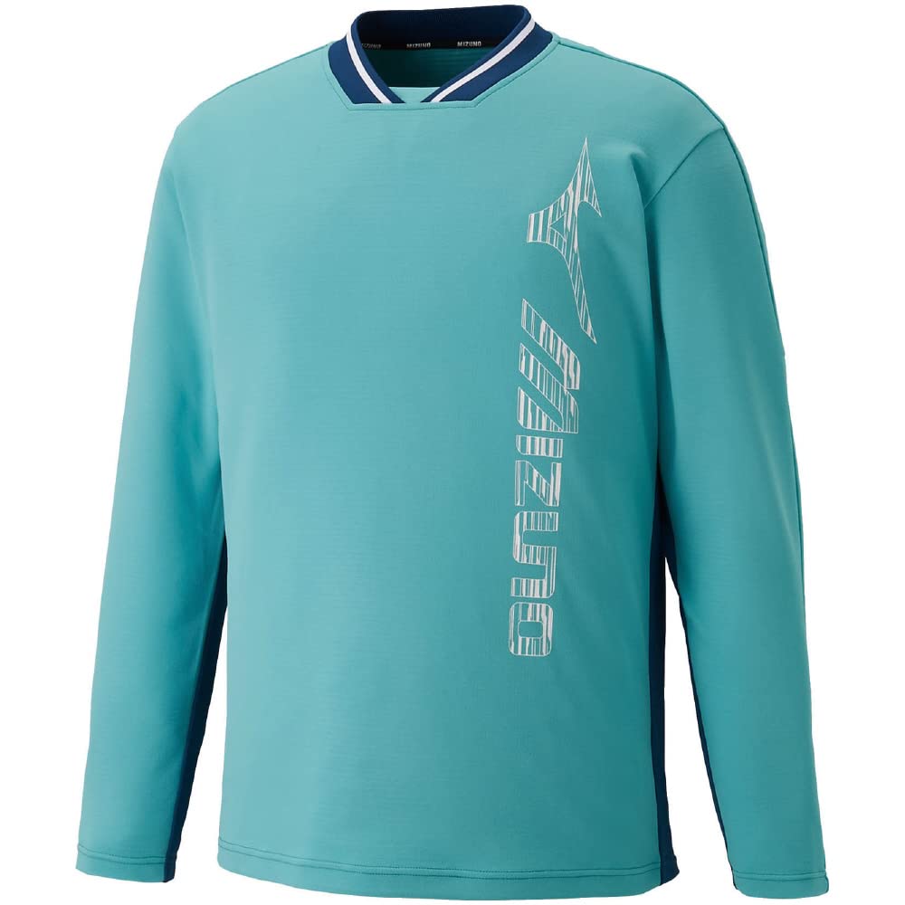 

Mizuno Tennis Dynamotion Turquoise x Dress XL Sweatshirt, 62JC2001, Moisture-Wicking, Quick-Drying, UPF50+, Fit, Navy,