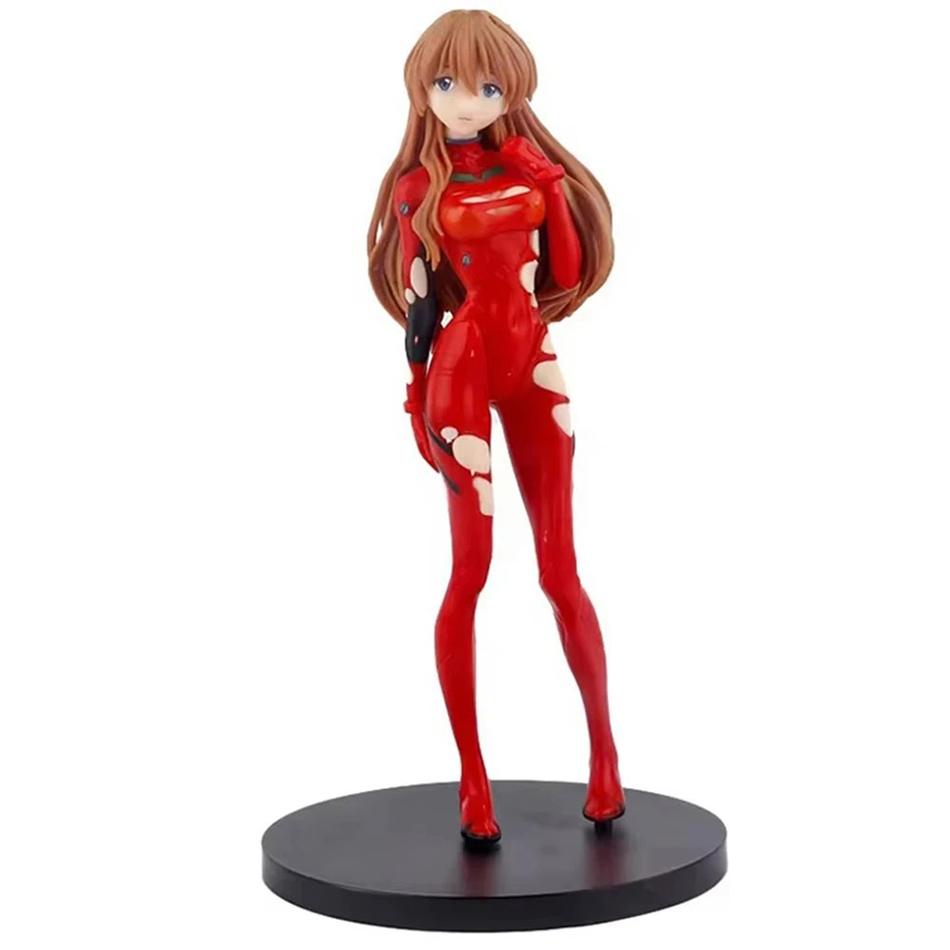 Hot Genesis Evangelion Anime Figure Eva Ayanami Rei Asuka Two-Dimensional Model Chassis Desktop Ornament Gift Doll Toys