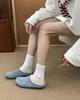 2025 spring and summer new thick-soled one-pedal lazy fashion round head half-drag soft-soled loafer bag outer wear head slippers women