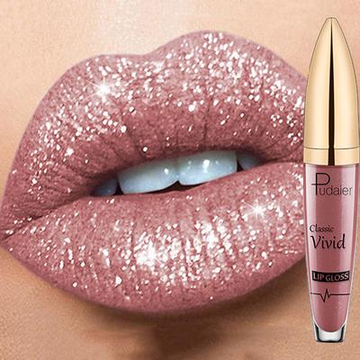 18 Farben glänzender Lipgloss für Frauen, langanhaltend, matt, glitzernd, flüssiger Lippenstift, diamantglänzender Lipgloss, wasserfestes Lippen-Make-up