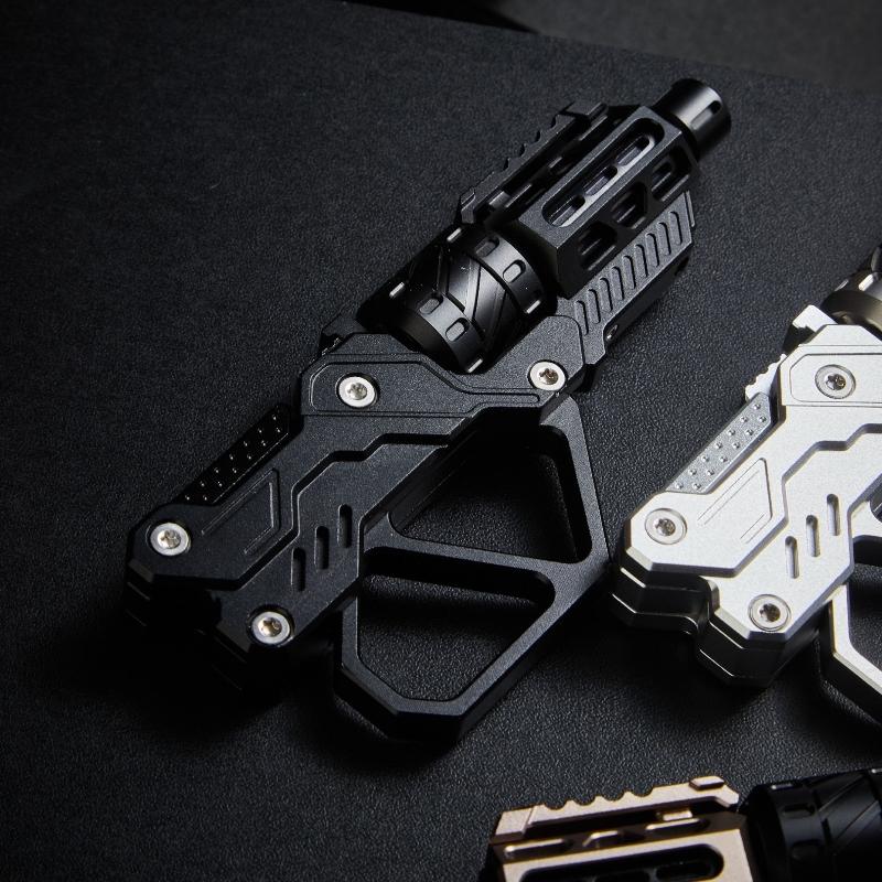 EDC QT-3000 Revolver Flip Push Slider Gun Telescopic Folding Decompression Fidget Spinner Stress Relief Metal Fingertip Gyro Toy