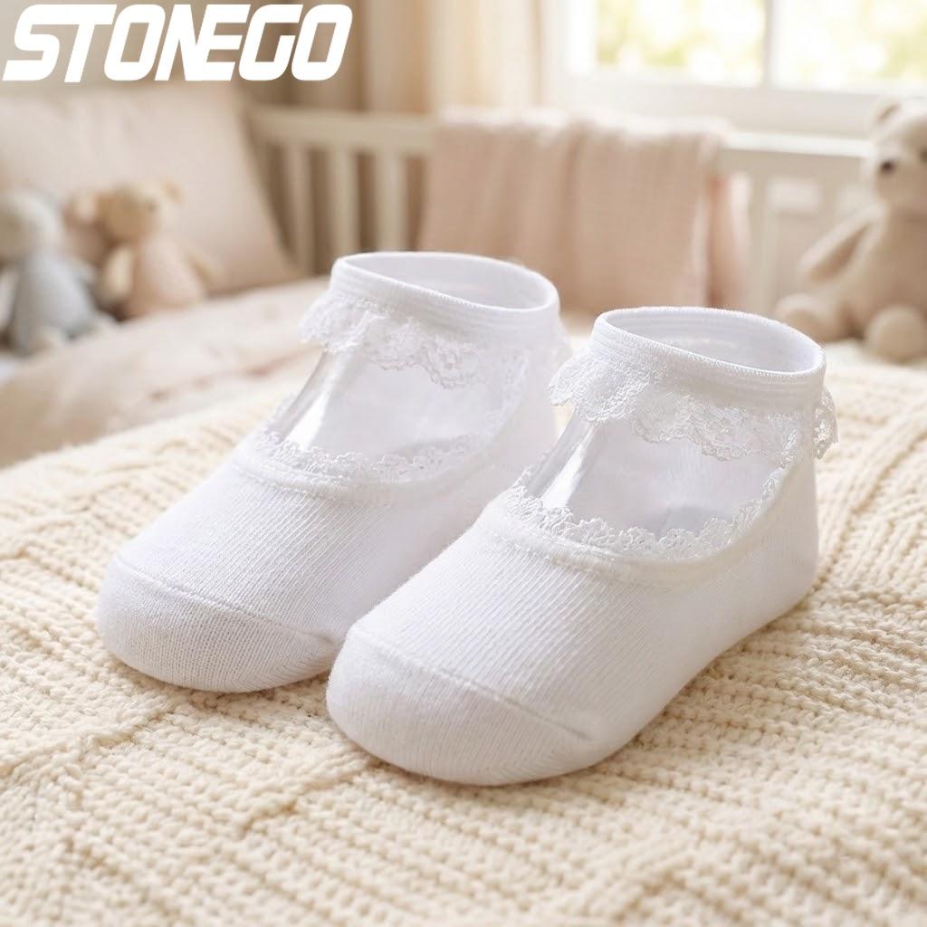 Süße Weiche Bequeme Unsichtbare Socken für Kleinkinder Jungen und Mädchen Spitzen Design 1-8 Jahre Babysocken