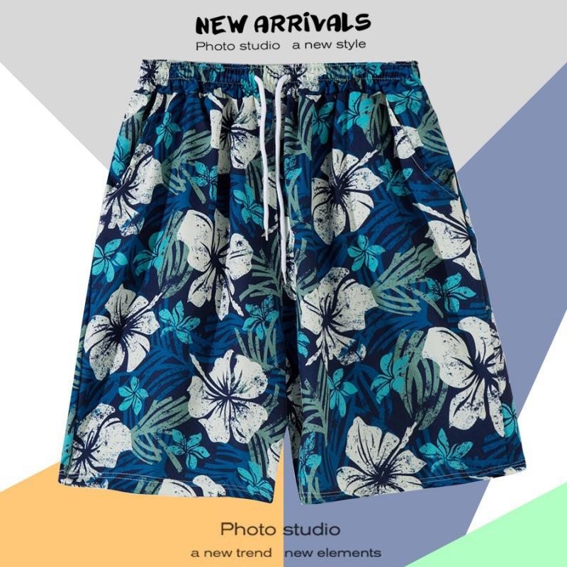 

Дорожні вільні великі ярди Tide Beach Pants Чоловічі швидковисихаючі п’ятиточкові повсякденні великі штани Island Vacation Shorts XXXL
