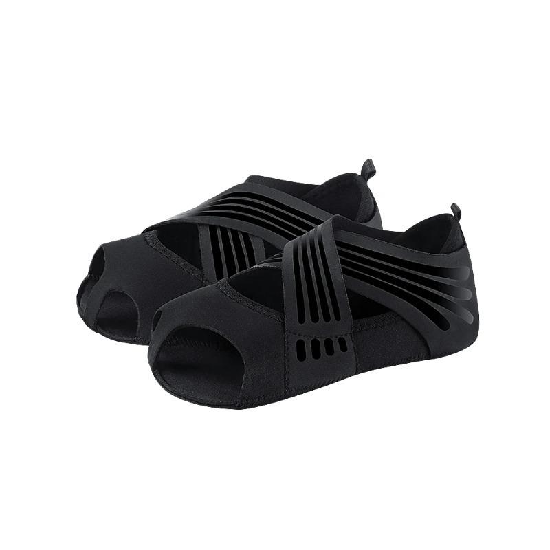 

Professional Gym Yoga Shoes Flat Soft Anti Slip Sole Ballet Fitness Dance Shoes Pilates Yoga Shoes Socks S чёрный