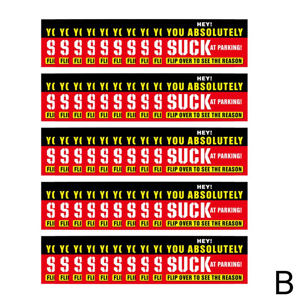 

50 шт. забавные наклейки с картами нарушений правил парковки, карточки с предупреждениями о парковке, наклейки с предупреждающими этикетками для буксировки автомобиля, аксессуары