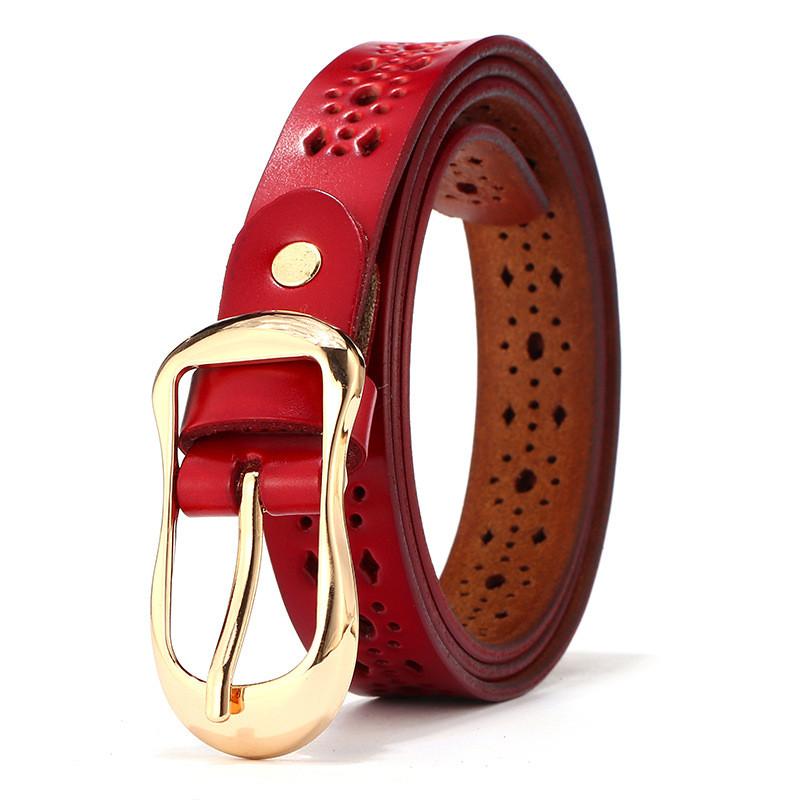 

Korean Style Ladies Genuine Leather Belt With Stylish Pin Buckle For Work And Leisure