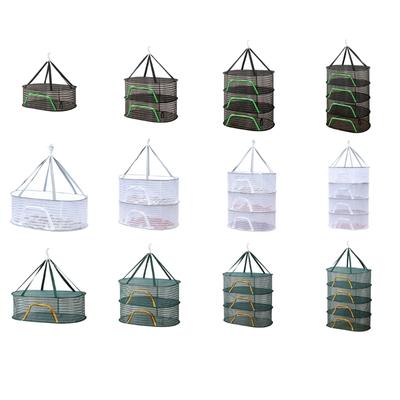 Foldable Hanging Drying Net for Fish and Fruits Large Capacity Vegetable Dryer Breathable Mesh Basket for Home Use