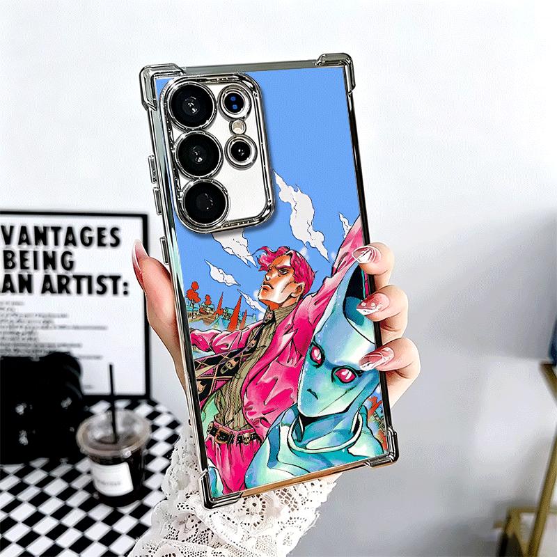 

Мягкий чехол для телефона JoJo Adventure Killer Queen для Samsung Galaxy S26 Ultra S25 Edge S24 FE S23 Plus S22 S21 + S20 С покрытием Защита от падения Samsung S25 Plus