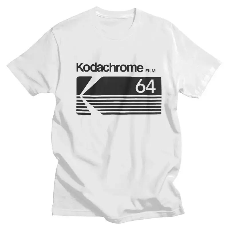 New Merch Fashion  Kodachrome Logo T Shirt Men Short-Sleeve Photographer T-shirts Summer Tee Tops Pure Cotton Oversized