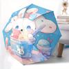1pc Sanrio Cinnamoroll & Ice Cream Fully Automatic Folding Portable Umbrella, 8 Steel Frames, Three-Fold Design, Suitable for All Seasons, Suitable fo