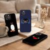 Funny Cartoon P-Pingu Phone Case For iPhone17 16 15 14 13 12 11 Pro Max Plus,5G Soft Black Case