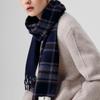 Daks Unisex Dark Grey Check Cashmere 100  Reversible Muffler Dbmu3f706g2