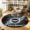 Round Rug Custom NameBrighton & Hove Albion Football Pattern Non Slip Carpet Home Floor Decor