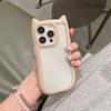 Cute 3D Cat Ear Transparent Phone Case For 17 16E 16 15 14 Plus 13 12 11 Pro Max Cartoon Lovely Shockproof Clear Cover