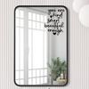 Minimalist English Saying Wall Decals Self Adhesive Peel and Stick for Mirror Window Door Ins Style Home Art