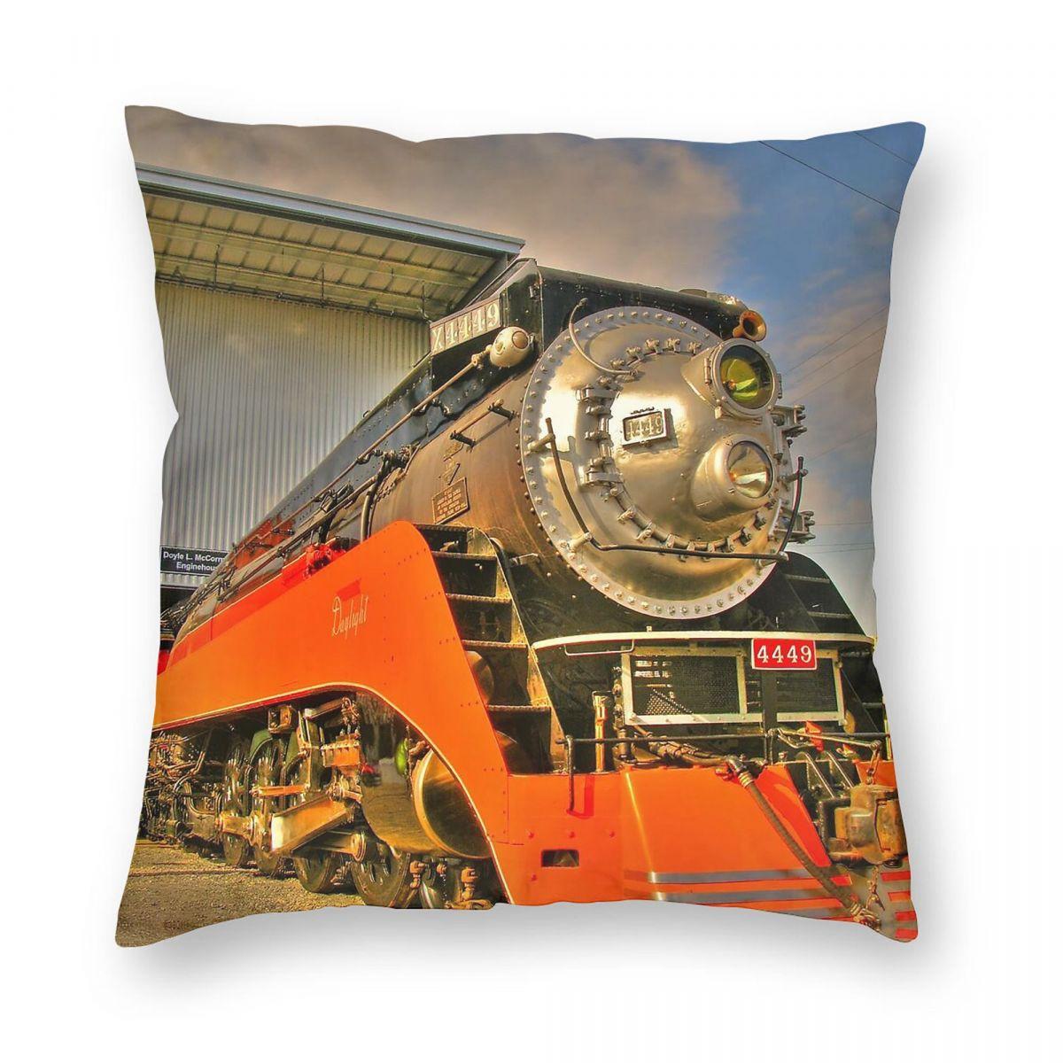 Southern Pacific 4449 Daylight Square Pillowcase Polyester Linen Velvet Pattern Zip Decor Bed Cushion Cover 45X45 Peach skin 18*18(CM)-1Pcs