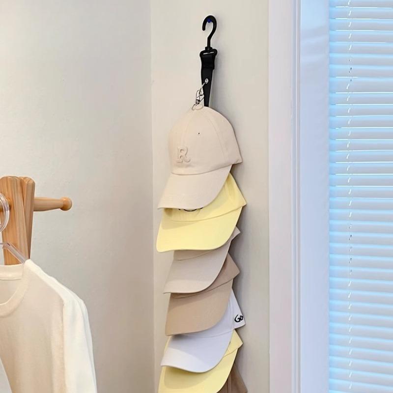 1pcs Storage Eight Clips Can Hold 16 Hats Hat Rack Organizer with Clips  door hook cap holder Hat Storage Hook Rack Baseball Cap