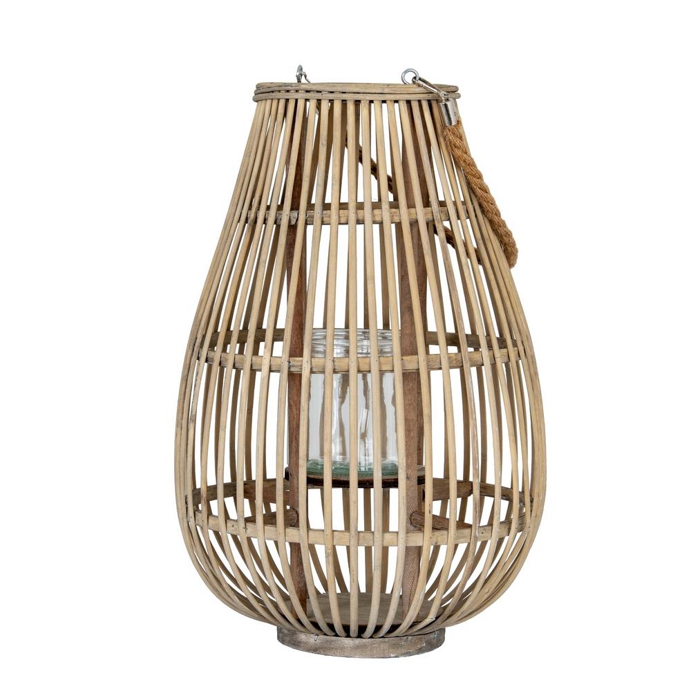 Hill Interiors Ellipse Wicker Lantern
