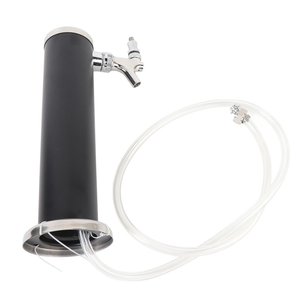 Single Tap Stainless Steel Draft Beer Tower 3 Inch Column Draft Beer Tower Dispenser Kit for