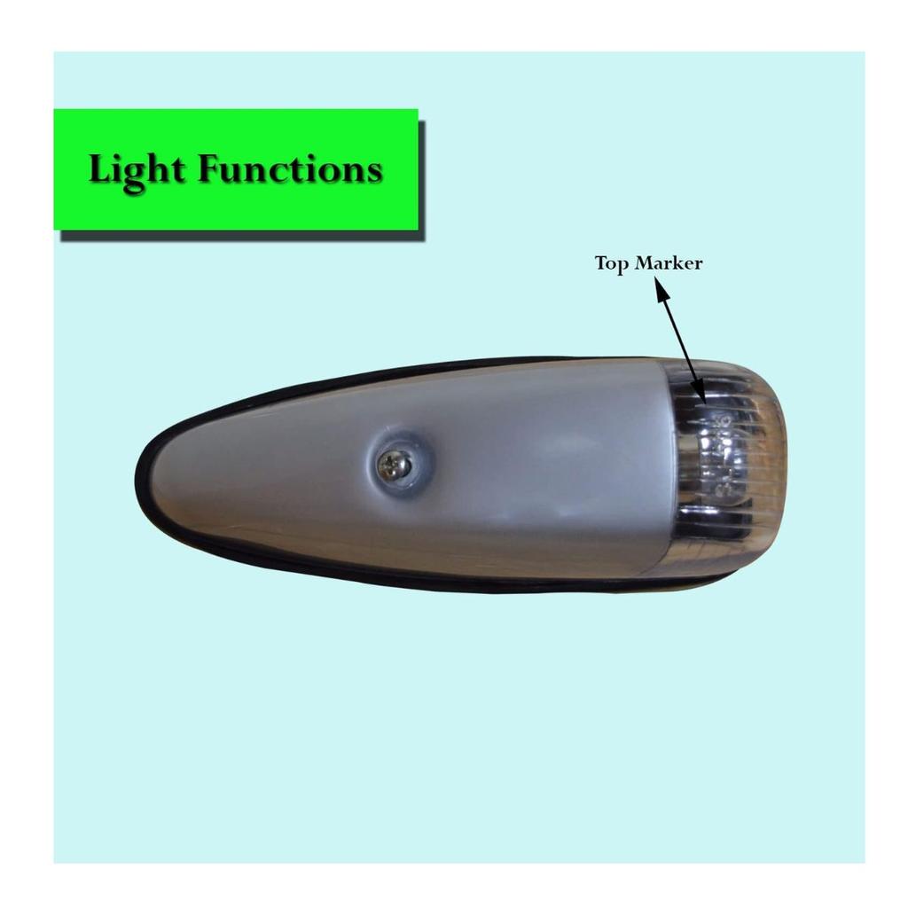 5er-Pack Tränenform Rote Klare Seitenmarkierungsleuchten mit 24V Glühbirnen für Schwertransporter & Anhänger