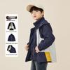 Boys' 3-in-1 Color-block Outdoor Winter Jacket