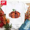 Fashion Fall Pumpkin Blessed Printed Cotton T Shirt Unisex Womens Casual Short Sleeved T Shirts Round Neck Tops Pumpkin Blesse Tees