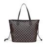 2025 Women Checkered Tote Shoulder Bag Purse Pu Leather Handbag Bag With Inner Pouch-r