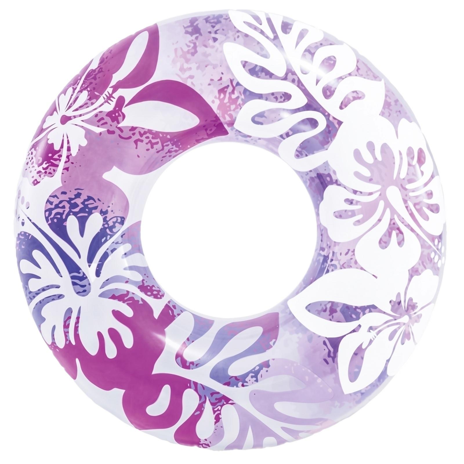 

Popular Inflatable Transparent Donut-shaped Swimming Ring For Swimming Pools. One Size фіолетовий