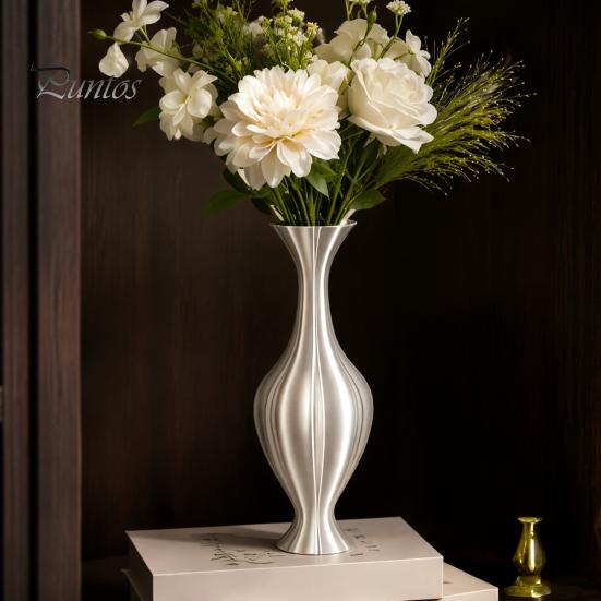 Chic Home Accents for Interior Design 3D Printed Artistic Vase, Modern Decorative Flower Minimalist Container, Farmhouse Decor Housewarming