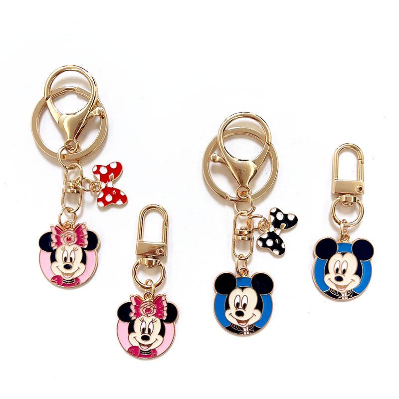 Minnie & Mickey Cute Cartoon Pendant Keychain for Earphones, U Disk, AirPods, Car, Bag, and Couples