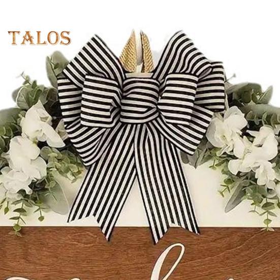 Wooden Welcome Sign Front Door Welcome Sign with Bow 12 Inches Diameter Round Sign for Home Front Porch Door Housewarming Gift