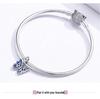 Ziyun S925 Silver Butterfly Pendant Beads for DIY Bracelet