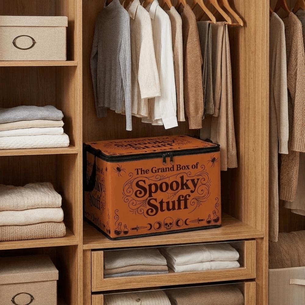 Wasserdichte Halloween-Aufbewahrungsbox Große Kapazität Kleideraufbewahrungskorb Schlafzimmer