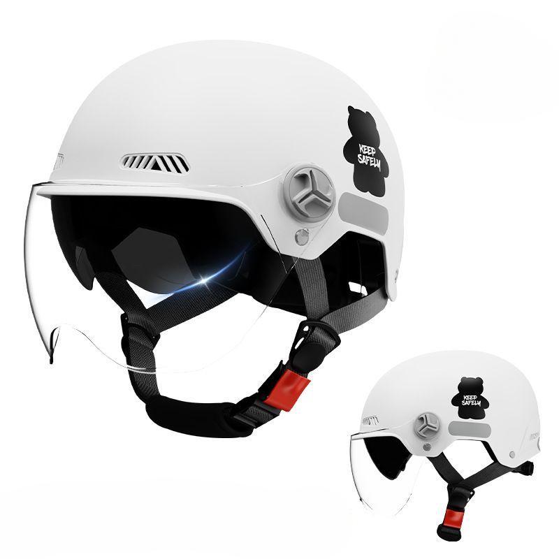 

Электрический мотоциклетный шлем для мужчин и женщин Летом защита от солнца Новый национальный стандарт Электромобиль Четыре сезона Универсальный шлем