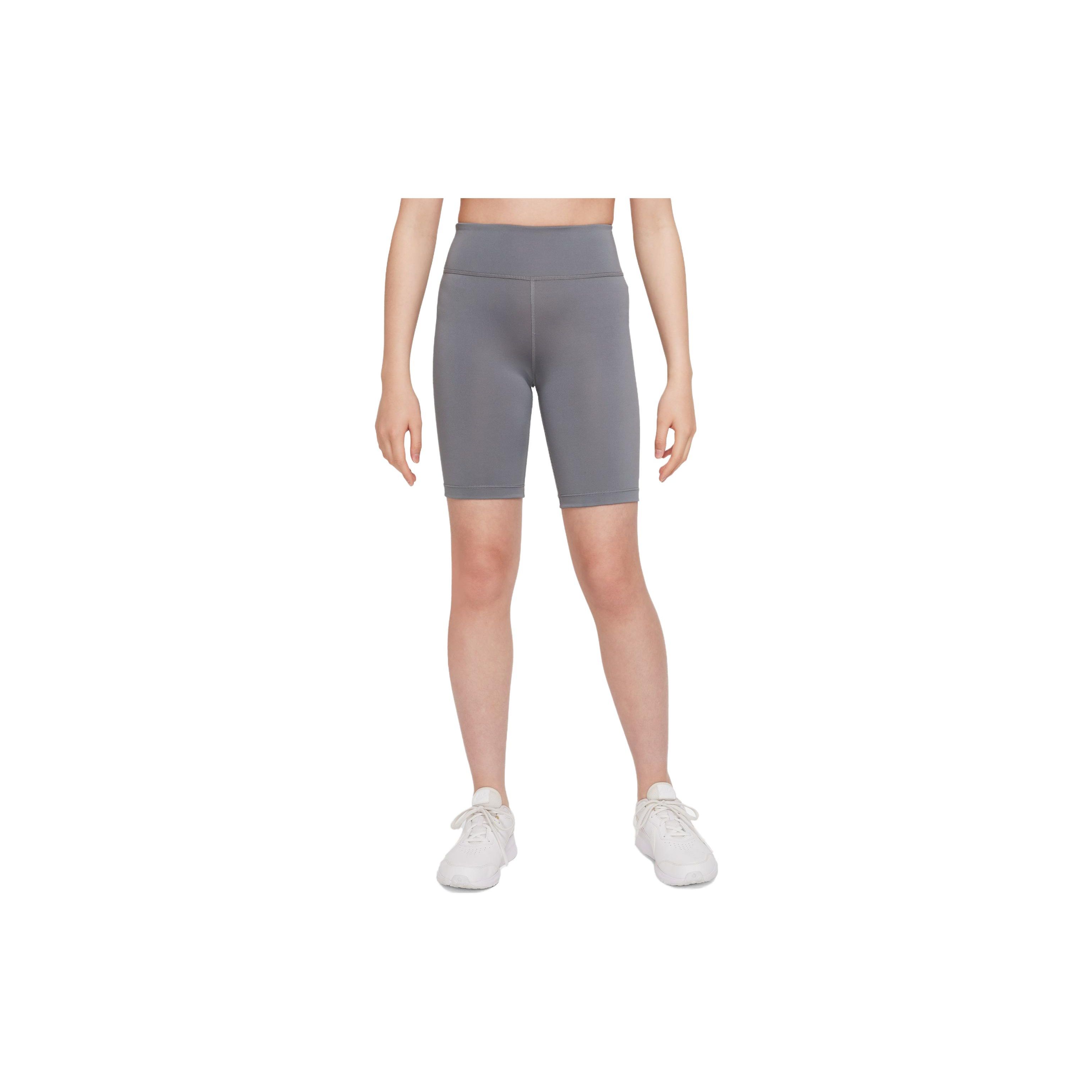 

Nike Solid Logo High Waist Tight Cycling Shorts Kids shorts Smoke-Gray DQ8832 L