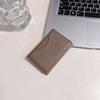 Magnetic folding multi-function card bag for Apple solid color magnetic leather for iPhone folding card bag