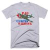 Curtis P-40 Warhawk Flugzeug T-Shirt - Personalisiert mit N#