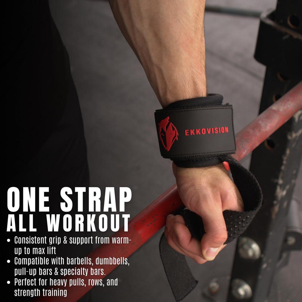 Heavy Duty Comfortable Wrist Support Straps for Enhanced Grip In Weightlifting & Gym Training
