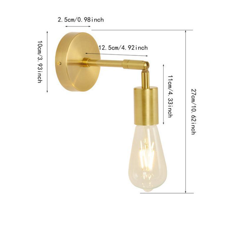 American-Style Industrial LED Double-Head Wall Lamp for Hallways, Bedrooms, and Bathroom Mirrors