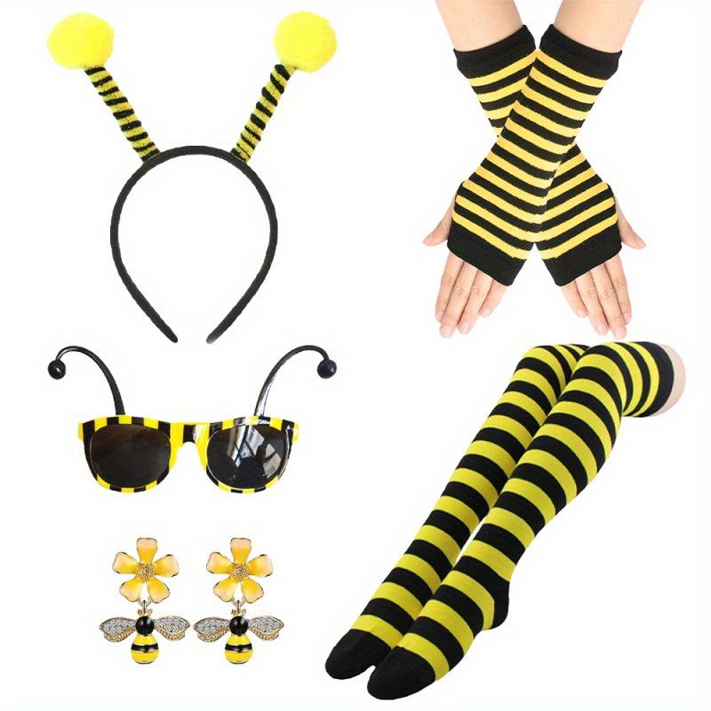 2026 Halloweenový kostým včelky Cosplay Set s křídly, pláštěm, čelenkou a brýlemi pro dospělé a děti