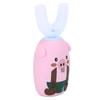 U shaped Automatic Toothbrush Teeth Cleaning Sonic Electric Toothbrush for Children(Pink )