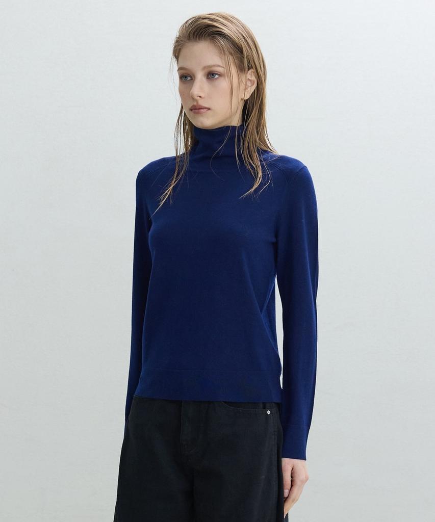 Dito Basic Thin Turtleneck [Navy]