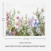 Romantic Flower Victorian Border Dragonfly Wildflower Hippie Trippy Tapestry Wall Art Meditation Decor For Bedroom Living Room