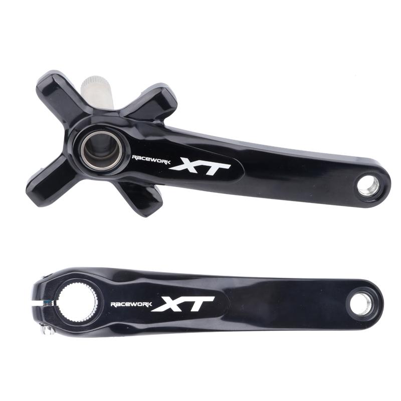 RACEWORK XT Hollowtech Mtb Crank Arms For Bicycle Crankset Integrated Candle Pe 2 Crowns Mountain Bike Connecting Rods 104