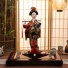 Figure di Geishe Giapponesi Bambole con Bellissimo Kimono Arredamento per Casa Armadio Scrivania Miniature Ornamenti di Geishe Collezione Artigianato